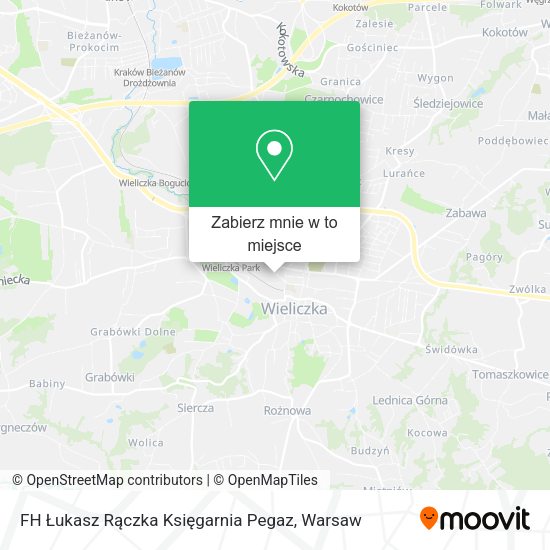 Mapa FH Łukasz Rączka Księgarnia Pegaz