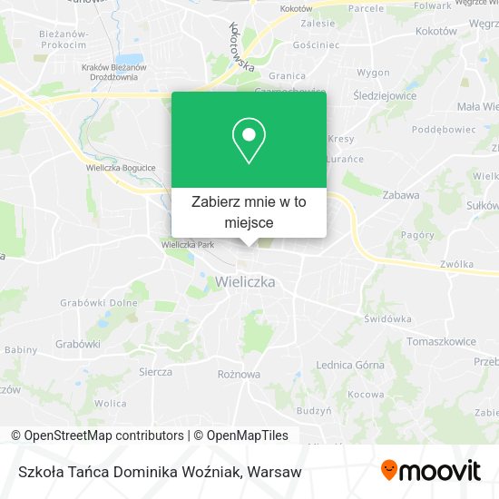 Mapa Szkoła Tańca Dominika Woźniak