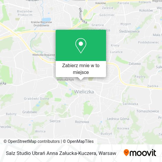 Mapa Salz Studio Ubrań Anna Załucka-Kuczera