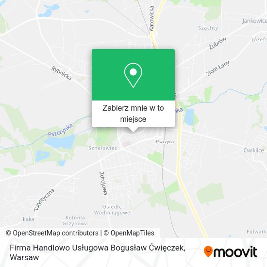 Mapa Firma Handlowo Usługowa Bogusław Ćwięczek