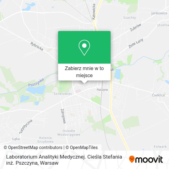 Mapa Laboratorium Analityki Medycznej. Cieśla Stefania inż. Pszczyna