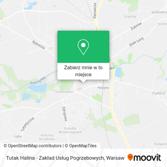 Mapa Tutak Halina - Zakład Usług Pogrzebowych