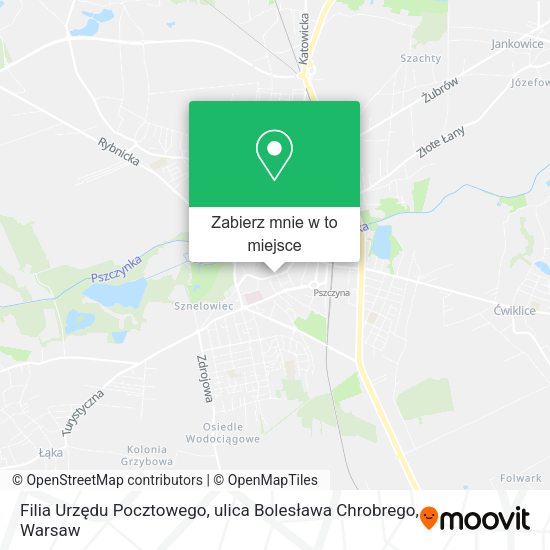 Mapa Filia Urzędu Pocztowego, ulica Bolesława Chrobrego