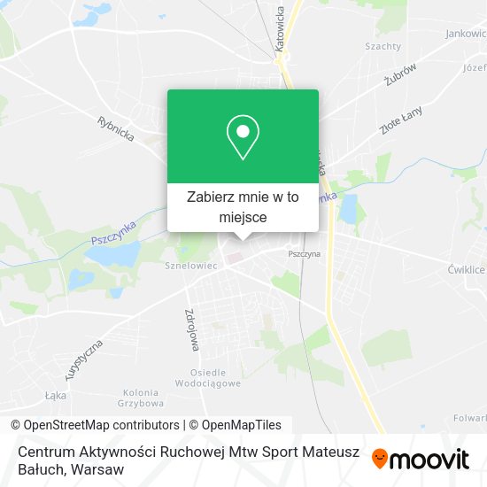 Mapa Centrum Aktywności Ruchowej Mtw Sport Mateusz Bałuch