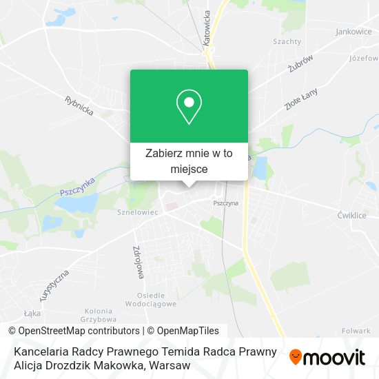 Mapa Kancelaria Radcy Prawnego Temida Radca Prawny Alicja Drozdzik Makowka