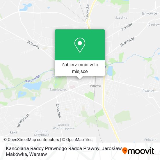 Mapa Kancelaria Radcy Prawnego Radca Prawny. Jarosław Makówka