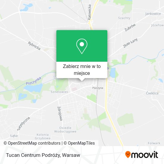 Mapa Tucan Centrum Podróży