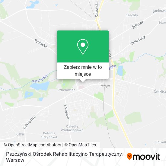 Mapa Pszczyński Ośrodek Rehabilitacyjno Terapeutyczny