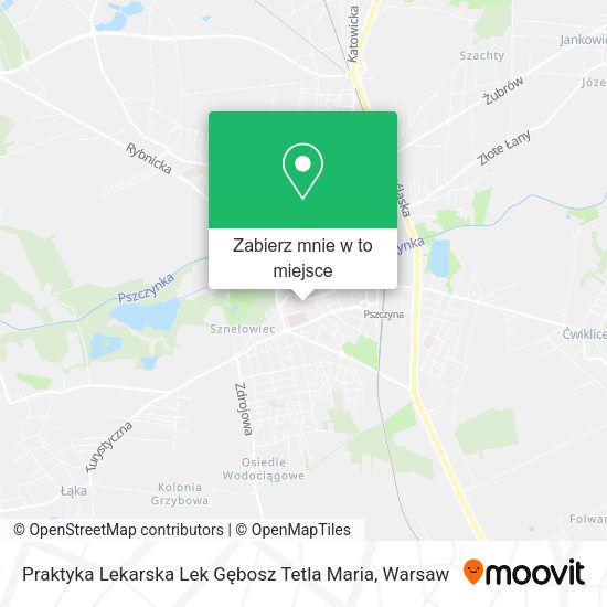 Mapa Praktyka Lekarska Lek Gębosz Tetla Maria