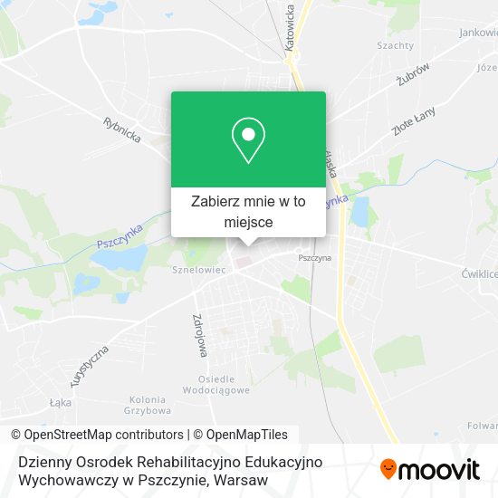 Mapa Dzienny Osrodek Rehabilitacyjno Edukacyjno Wychowawczy w Pszczynie