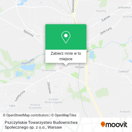 Mapa Pszczyńskie Towarzystwo Budownictwa Społecznego sp. z o.o.