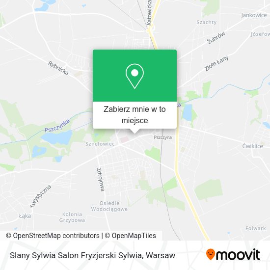 Mapa Slany Sylwia Salon Fryzjerski Sylwia