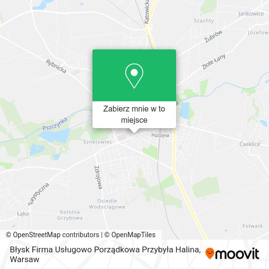 Mapa Błysk Firma Usługowo Porządkowa Przybyła Halina