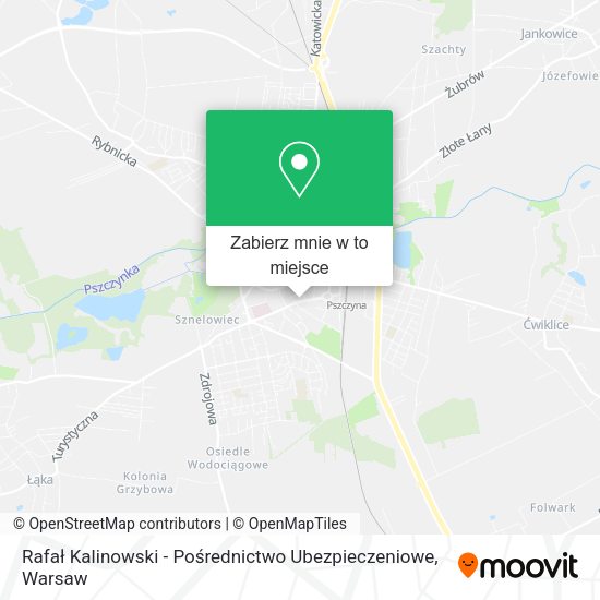 Mapa Rafał Kalinowski - Pośrednictwo Ubezpieczeniowe