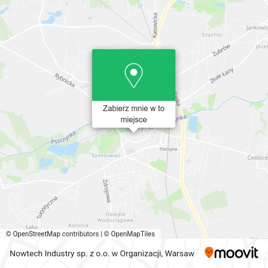 Mapa Nowtech Industry sp. z o.o. w Organizacji