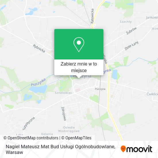 Mapa Nagiel Mateusz Mat Bud Usługi Ogólnobudowlane