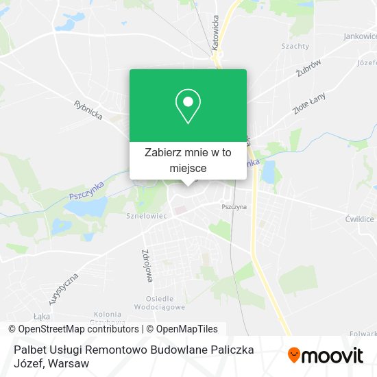 Mapa Palbet Usługi Remontowo Budowlane Paliczka Józef