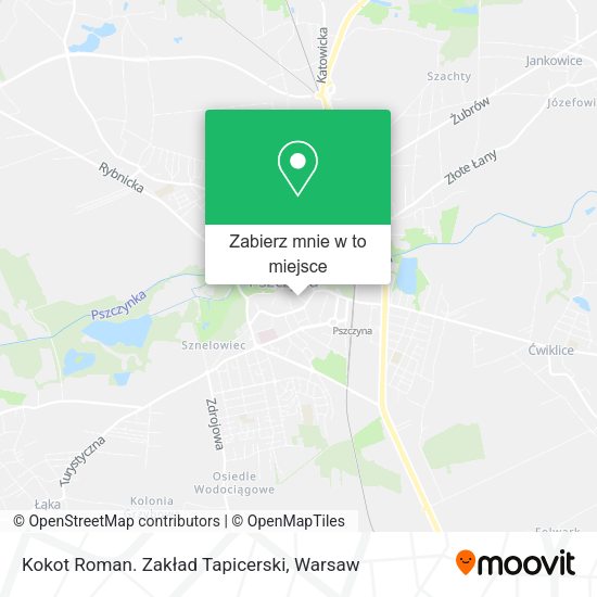 Mapa Kokot Roman. Zakład Tapicerski