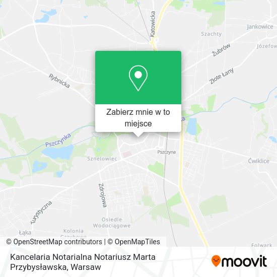 Mapa Kancelaria Notarialna Notariusz Marta Przybysławska