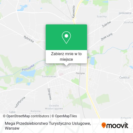 Mapa Mega Przedsiebiorstwo Turystyczno Uslugowe