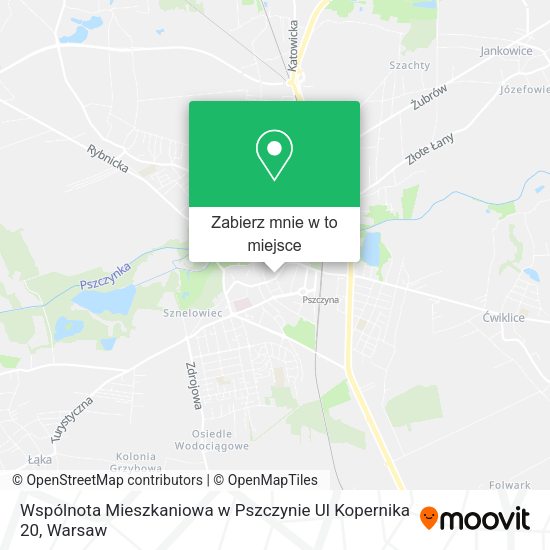 Mapa Wspólnota Mieszkaniowa w Pszczynie Ul Kopernika 20