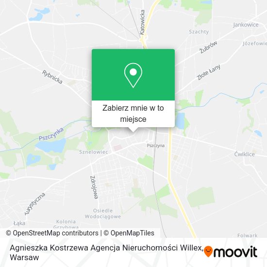 Mapa Agnieszka Kostrzewa Agencja Nieruchomości Willex