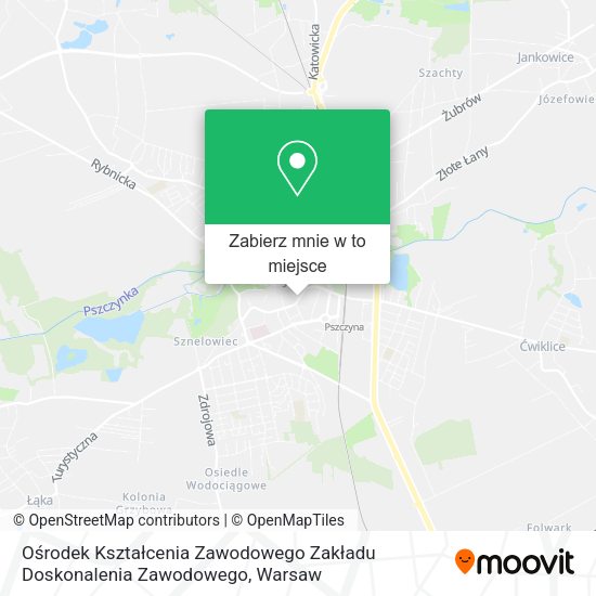 Mapa Ośrodek Kształcenia Zawodowego Zakładu Doskonalenia Zawodowego