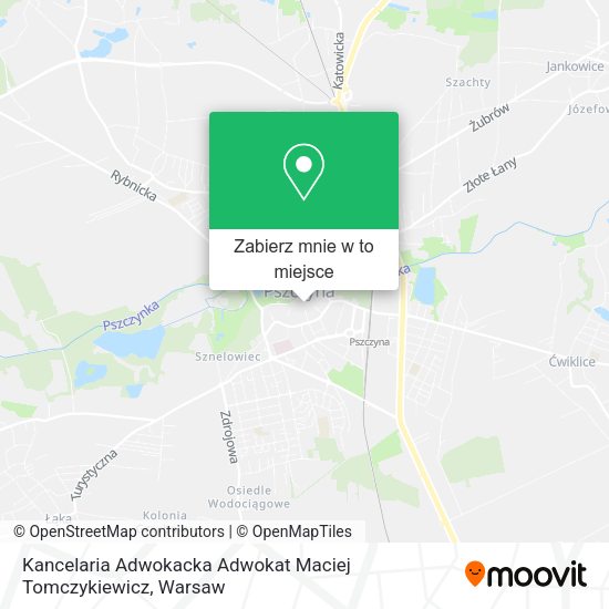 Mapa Kancelaria Adwokacka Adwokat Maciej Tomczykiewicz