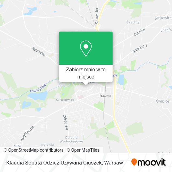 Mapa Klaudia Sopata Odzież Używana Ciuszek