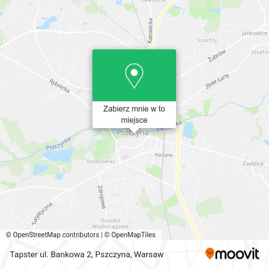 Mapa Tapster ul. Bankowa 2, Pszczyna