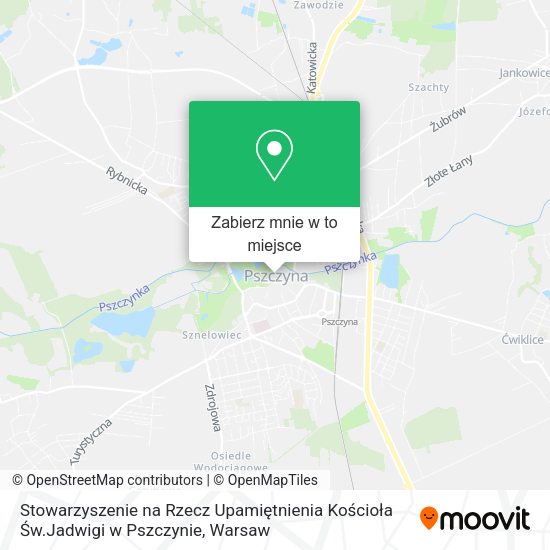 Mapa Stowarzyszenie na Rzecz Upamiętnienia Kościoła Św.Jadwigi w Pszczynie