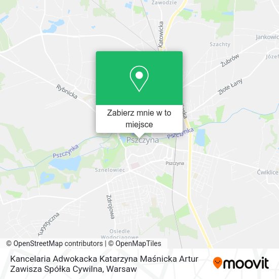 Mapa Kancelaria Adwokacka Katarzyna Maśnicka Artur Zawisza Spółka Cywilna