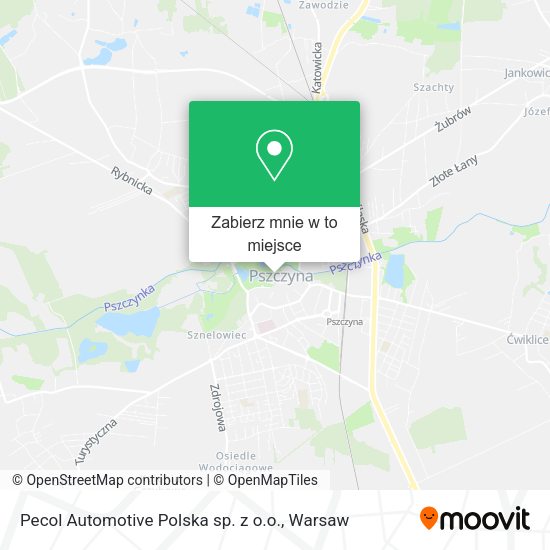 Mapa Pecol Automotive Polska sp. z o.o.