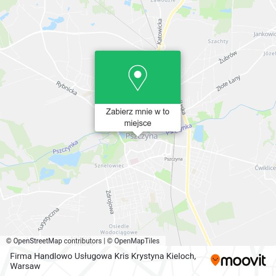 Mapa Firma Handlowo Usługowa Kris Krystyna Kieloch