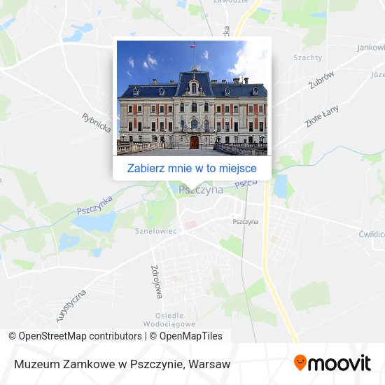 Mapa Muzeum Zamkowe w Pszczynie