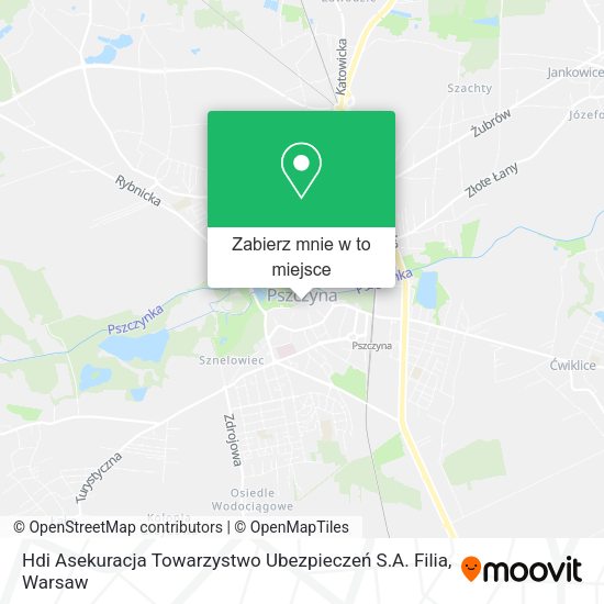 Mapa Hdi Asekuracja Towarzystwo Ubezpieczeń S.A. Filia