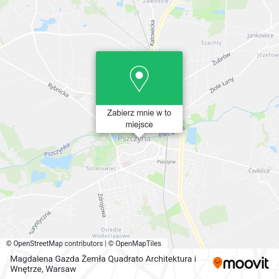 Mapa Magdalena Gazda Żemła Quadrato Architektura i Wnętrze