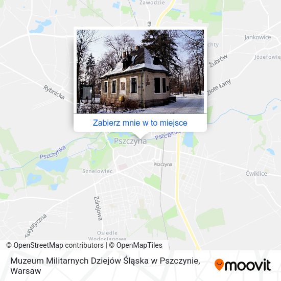 Mapa Muzeum Militarnych Dziejów Śląska w Pszczynie