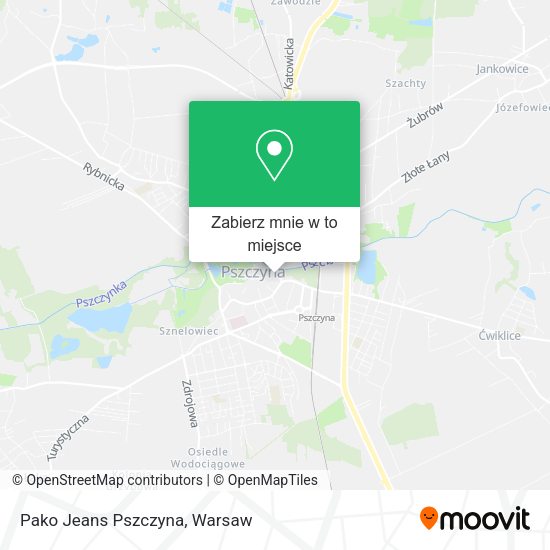 Mapa Pako Jeans Pszczyna