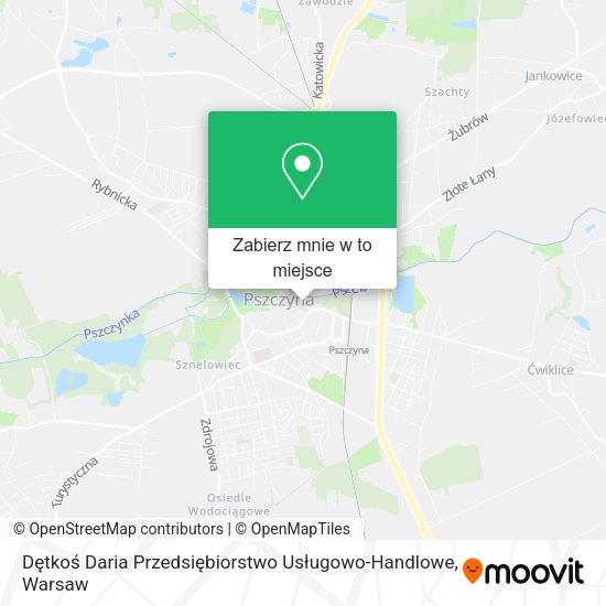 Mapa Dętkoś Daria Przedsiębiorstwo Usługowo-Handlowe