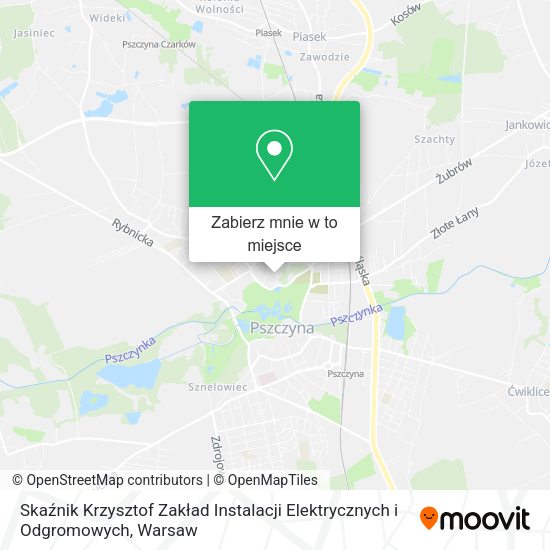 Mapa Skaźnik Krzysztof Zakład Instalacji Elektrycznych i Odgromowych