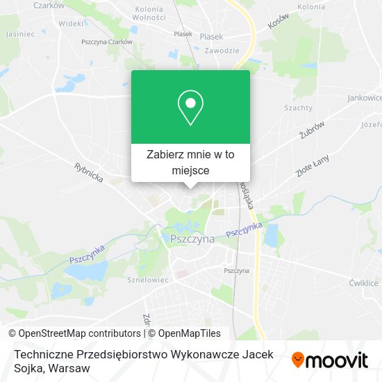 Mapa Techniczne Przedsiębiorstwo Wykonawcze Jacek Sojka