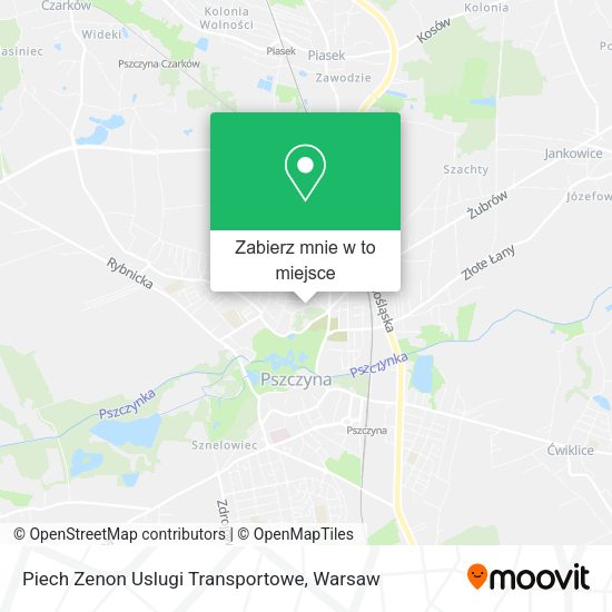 Mapa Piech Zenon Uslugi Transportowe