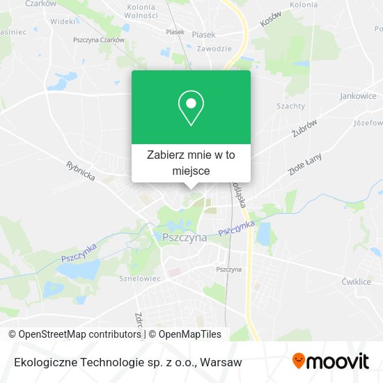 Mapa Ekologiczne Technologie sp. z o.o.