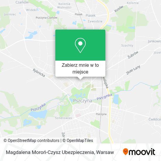 Mapa Magdalena Moroń-Czysz Ubezpieczenia