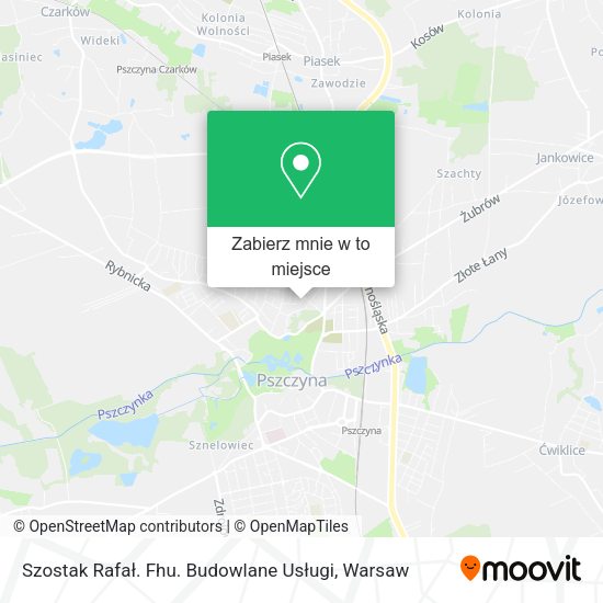 Mapa Szostak Rafał. Fhu. Budowlane Usługi