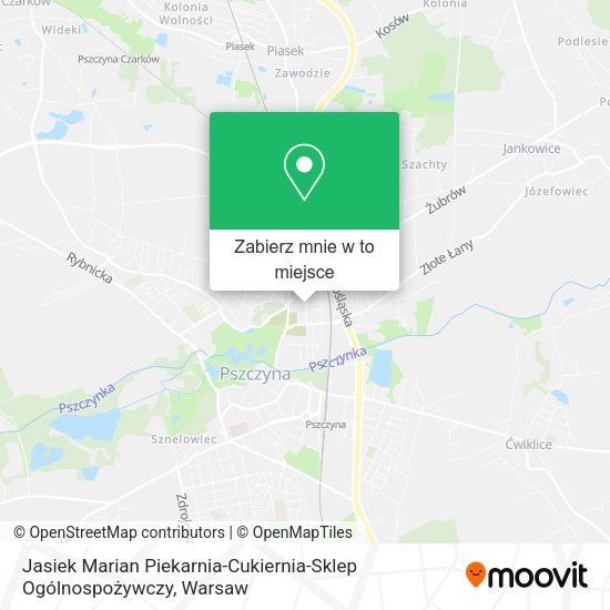Mapa Jasiek Marian Piekarnia-Cukiernia-Sklep Ogólnospożywczy