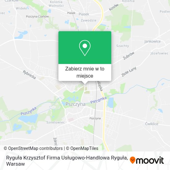 Mapa Ryguła Krzysztof Firma Usługowo-Handlowa Ryguła