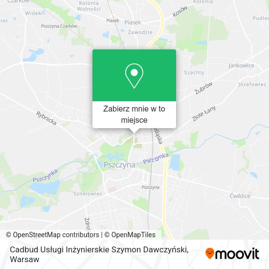 Mapa Cadbud Usługi Inżynierskie Szymon Dawczyński