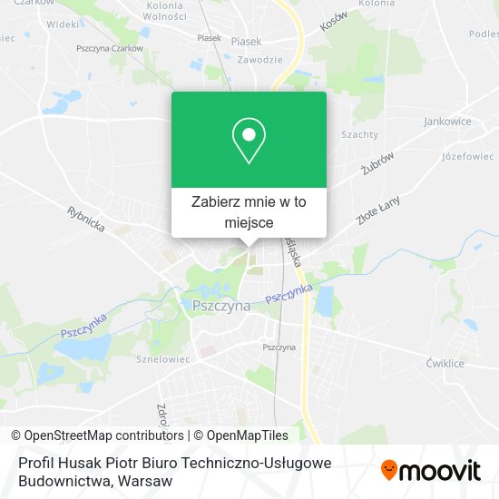 Mapa Profil Husak Piotr Biuro Techniczno-Usługowe Budownictwa